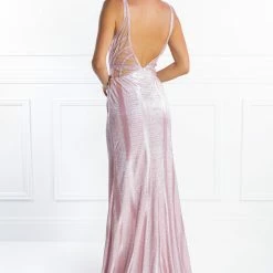 Honey Couture LONDON Pink Cut Out Formal Dress