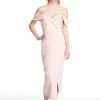 Tina Holly Couture Made To Order Tina Holly Couture Connelly R1767 Pink Off Shoulder Bridesmaids Midi Dress SHOP BY DRESS COLOUR