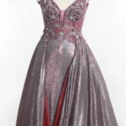 Honey Couture MEESHA Pink Crystal Over Skirt Princess Gown NEW ARRIVALS