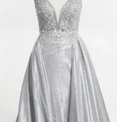 Honey Couture MEESHA Pink Crystal Over Skirt Princess Gown NEW ARRIVALS