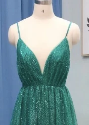 Honey Couture GEORGIA Gold Glitter Formal Gown NEW ARRIVALS