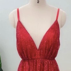 Honey Couture GEORGIA Gold Glitter Formal Gown NEW ARRIVALS