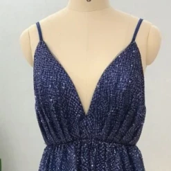 Honey Couture GEORGIA Gold Glitter Formal Gown NEW ARRIVALS