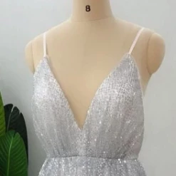Honey Couture GEORGIA Gold Glitter Formal Gown NEW ARRIVALS