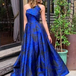 Tina Holly Couture Made To Order Tina Holly Couture T0520 Electric Blue Strapless Ballgown Formal Dress NEW ARRIVALS