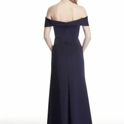 Tina Holly Couture Made To Order NEW ARRIVALS Tina Holly Couture T17115 Navy Off Shoulder Formal Gown Dress
