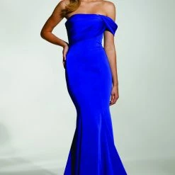 Tina Holly Couture Made To Order Tina Holly Couture T1832 Blue One Shoulder Mermaid Formal Gown Dress NEW ARRIVALS