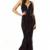 Tina Holly Couture Made To Order Tina Holly Couture T1836 Berry Sequin Mermaid Formal Prom Gown Dress