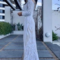 Tina Holly Couture Made To Order Tina Holly Couture T1866 White & Nude Off Shoulder Formal Gown Prom Dress 14 Tina Holly Couture Made To Order Tina Holly Couture T1866 White & Nude Off Shoulder Formal Gown Prom Dress