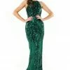 Tina Holly Couture Made To Order Tina Holly Couture T1868 Emerald Green Sequin Formal Gown Dress NEW ARRIVALS