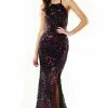 Tina Holly Couture Made To Order NEW ARRIVALS Tina Holly Couture Designer T19112 Berry Sequin Formal Prom Dress
