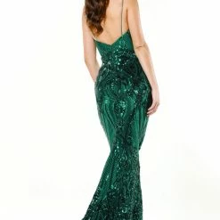 Tina Holly Couture Made To Order Tina Holly Couture T19280 Emerald Green Mermaid Formal Prom Dress