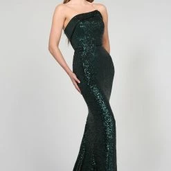 Tina Holly Couture Made To Order Tina Holly Couture TA361 Emerald Green Sequin Mermaid Formal Dress NEW ARRIVALS