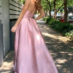 Tina Holly Couture TA611B Dusty Pink Strapless Ball Gown Formal Dress