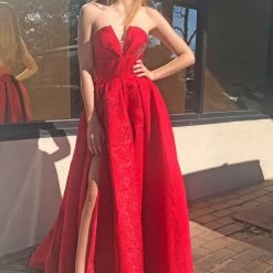 Tina Holly Couture Made To Order NEW ARRIVALS Tina Holly Couture TA611B Red Strapless Ball Gown Formal Dress 7 Tina Holly Couture Made To Order NEW ARRIVALS Tina Holly Couture TA611B Red Strapless Ball Gown Formal Dress