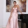 Tina Holly Couture Made To Order Tina Holly Couture TA611 Dusty Pink Strapless Ball Gown Formal Dress