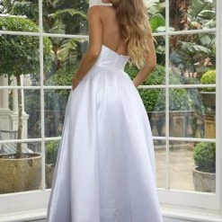 Tina Holly Couture Made To Order Tina Holly Couture TA611 Pure White Strapless Ball Gown Formal Dress NEW ARRIVALS