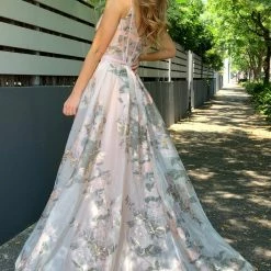 Tina Holly Couture Made To Order Tina Holly Couture Designer TA616 Pink 3D Lace Formal Dress