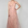 Tina Holly Couture Made To Order Tina Holly Couture Designer TA919 Rose Pink Glitter Ball Gown Formal Dress NEW ARRIVALS