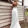 Tina Holly Couture Made To Order Tina Holly Couture TE003 Pure White Satin Silky Formal Dress BRIDAL COLLECTION