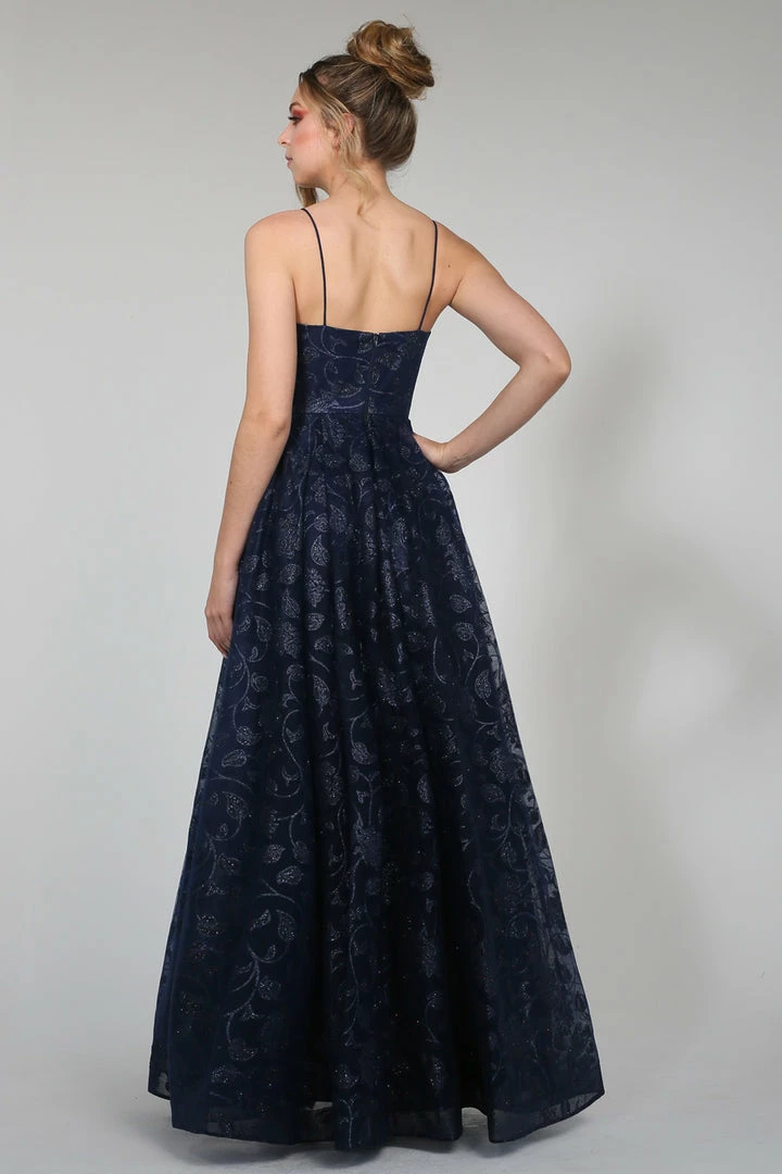 Tina Holly Couture Made To Order Tina Holly Couture Designer TH018 Blue Floral Ball Gown Formal Dress 4 Tina Holly Couture Made To Order Tina Holly Couture Designer TH018 Blue Floral Ball Gown Formal Dress