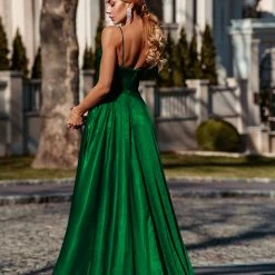 Tina Holly Couture Made To Order NEW ARRIVALS Tina Holly Couture Designer TH122 Emerald Green Silky Formal Gown