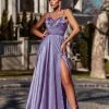 Tina Holly Couture Made To Order Tina Holly Couture Designer TH122 Lilac Purple Silky Formal Gown NEW ARRIVALS
