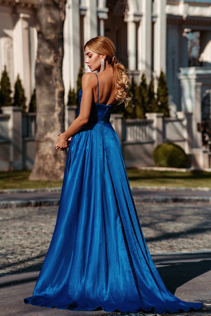 Tina Holly Couture Made To Order NEW ARRIVALS Tina Holly Couture Designer TH122 Royal Blue Silky Formal Gown 4 Tina Holly Couture Made To Order NEW ARRIVALS Tina Holly Couture Designer TH122 Royal Blue Silky Formal Gown