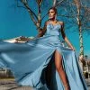 Tina Holly Couture Made To Order NEW ARRIVALS Tina Holly Couture Designer TH122 Sky Blue Silky Formal Gown