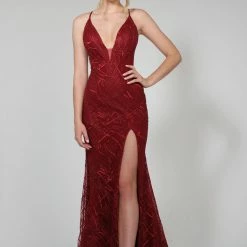 Tina Holly Couture Made To Order Tina Holly Couture Designer TW001 Wine Mermaid Formal Dress NEW ARRIVALS