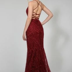 Tina Holly Couture Made To Order Tina Holly Couture Designer TW001 Wine Mermaid Formal Dress NEW ARRIVALS