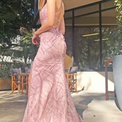 Tina Holly Couture Made To Order NEW ARRIVALS Tina Holly Couture Designer TW001 Tea Rose Pink Mermaid Formal Dress