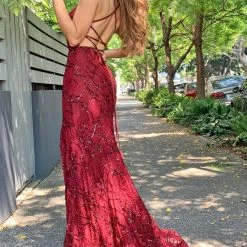Tina Holly Couture Made To Order Tina Holly Couture Designer TW001 Wine Mermaid Formal Dress NEW ARRIVALS