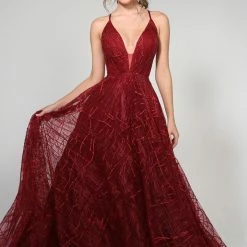 Tina Holly Couture Made To Order Tina Holly Couture Designer TW002 Wine Sequin Formal Dress NEW ARRIVALS