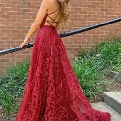 Tina Holly Couture Made To Order Tina Holly Couture Designer TW002 Wine Sequin Formal Dress NEW ARRIVALS