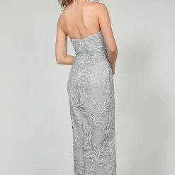 Tina Holly Couture Made To Order STRAPLESS DRESSES Tina Holly Couture Designer TW003 Silver Sequin Strapless Midi Dress 9 Tina Holly Couture Made To Order STRAPLESS DRESSES Tina Holly Couture Designer TW003 Silver Sequin Strapless Midi Dress