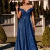 Tina Holly Couture Made To Order Tina Holly Couture Designer TW028 Indigo Glitter Formal Dress W Over Skirt NEW ARRIVALS