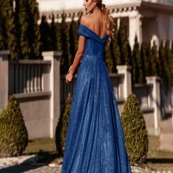 Tina Holly Couture Made To Order Tina Holly Couture Designer TW028 Indigo Glitter Formal Dress W Over Skirt NEW ARRIVALS