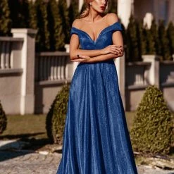 Tina Holly Couture Made To Order Tina Holly Couture Designer TW028 Indigo Glitter Formal Dress W Over Skirt NEW ARRIVALS