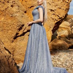 Tina Holly Couture Made To Order NEW ARRIVALS Tina Holly Couture Designer TW028 Lilac Glitter Formal Dress W Over Skirt