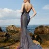 Tina Holly Couture Made To Order Tina Holly Couture TW029 Plum Shimmer Mermaid Formal Dress