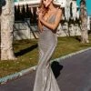 Tina Holly Couture Made To Order NEW ARRIVALS Tina Holly Couture TW029 White Musk Shimmer Mermaid Formal Dress