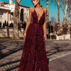 Tina Holly Couture Made To Order Tina Holly Couture TW030 Burgundy Gala A Line Formal Dress 9 Tina Holly Couture Made To Order Tina Holly Couture TW030 Burgundy Gala A Line Formal Dress