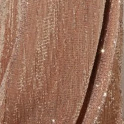 NEW ARRIVALS Honey Couture ROSALIE Champagne Gold Low Back Sequin Formal Gown Dress