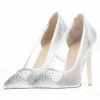 MISHEY Shoes Designer White BRIDAL Swarovski Crystal Pumps High Heels