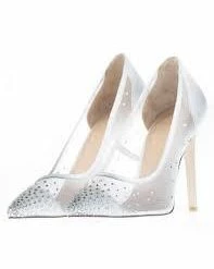 MISHEY Shoes Designer White BRIDAL Swarovski Crystal Pumps High Heels