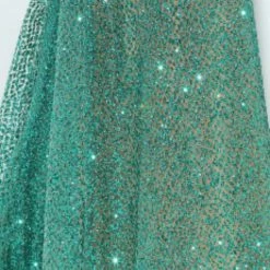 NEW ARRIVALS Honey Couture THESSY Green Mermaid Sequin Formal Gown Dress