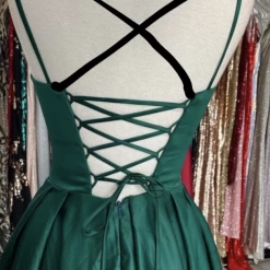 Honey Couture Made To Your Measurements Honey Couture DANIELLA V Front Corset Lace Up Back W Skirt Formal Dress NEW ARRIVALS