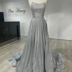 Honey Couture Made To Your Measurements Honey Couture PAM Strapless Bustier Corset Lace Up Back Formal Dress NEW ARRIVALS