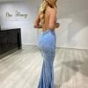 Honey Couture CASSIDY Baby Blue Sequin Low Back Formal Dress